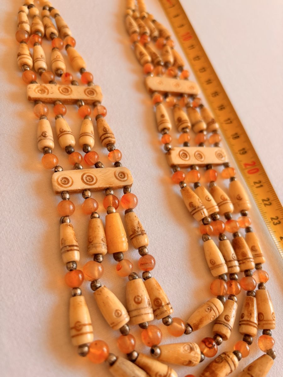Catenine: Collana vintage in materiali naturali . – Nuovo (secondo la descrizione) da Paradiso venduto da fio_mhn6 3