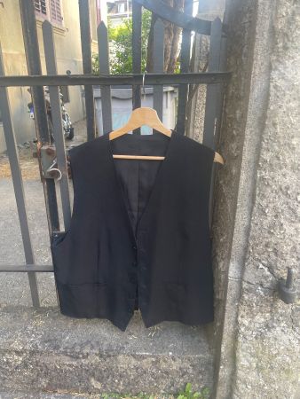 Schwarze Anzugsweste