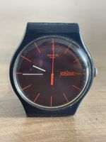 Swatch Uhr Zifferblatt rot orange Index guter Zustand