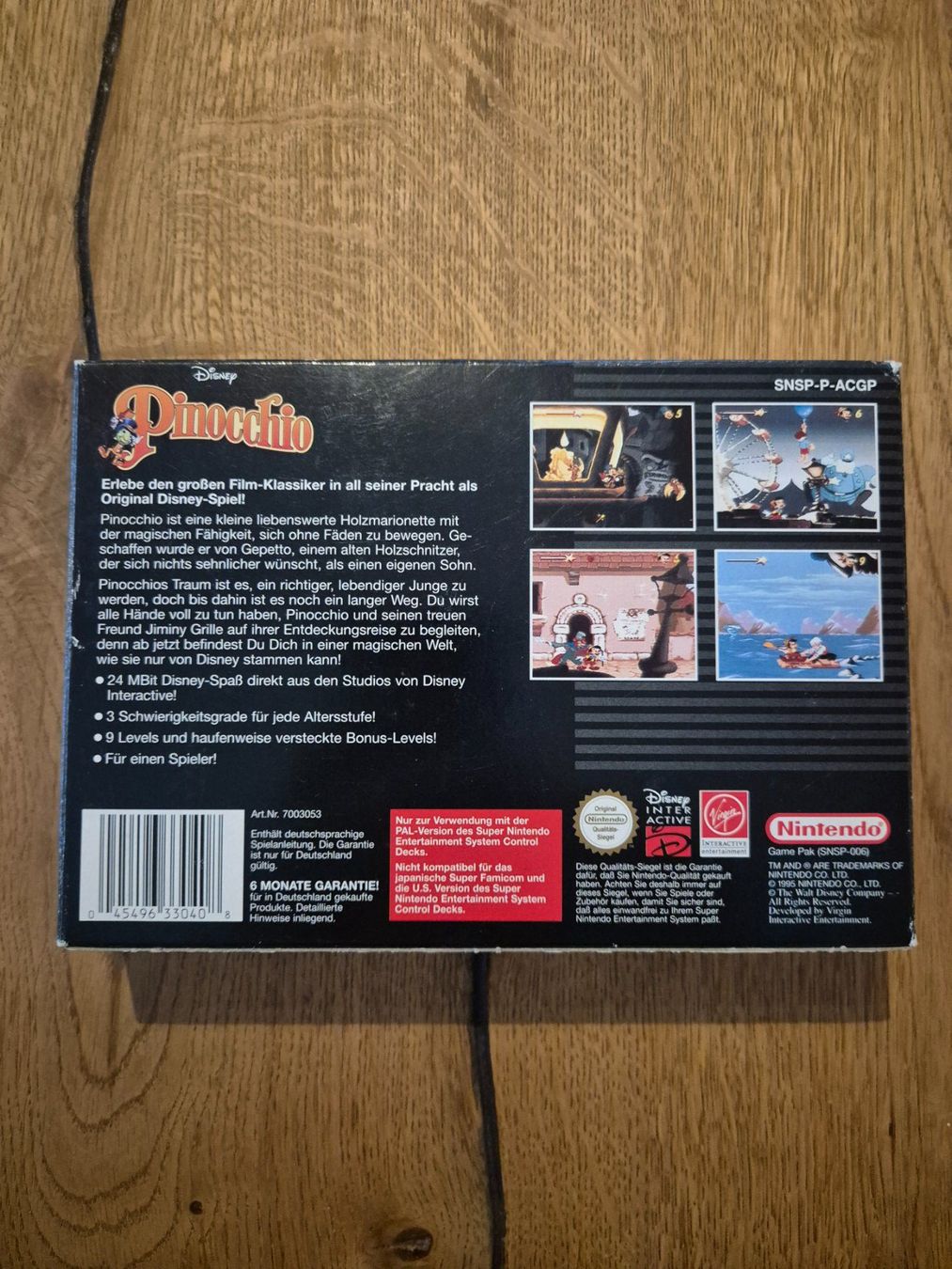 Nintendo Giochi: Pinocchio SNES OVP – Usato da Pratteln venduto da RETRO1989 1