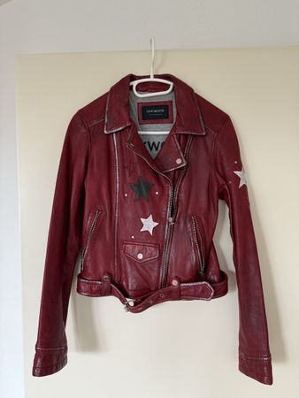 Damen Lederjacke Oakwood