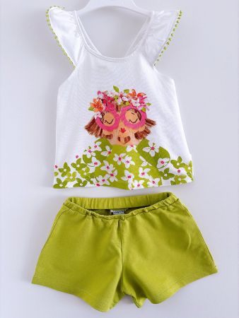 Set Estivo Bambina Mayoral Pantaloncini e Top Taglia 6 anni