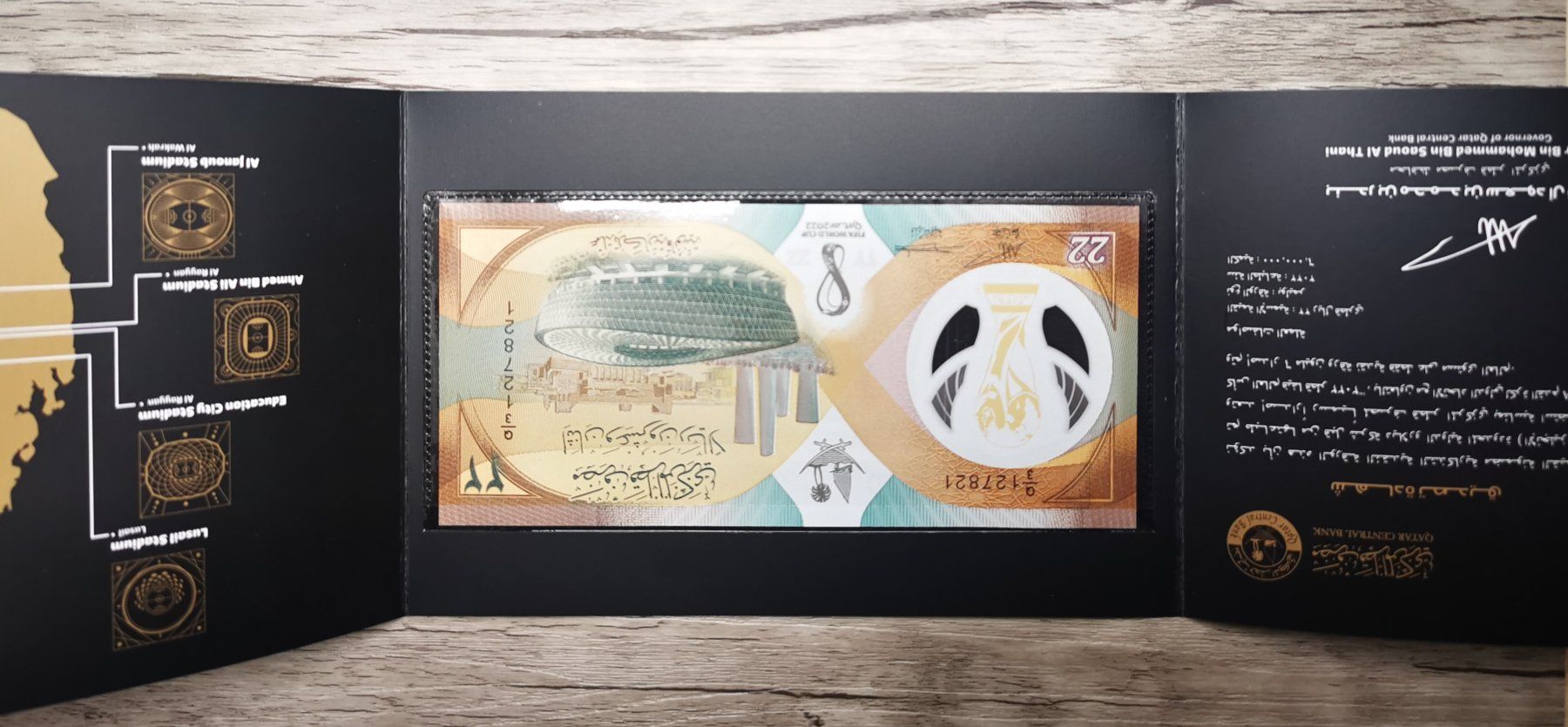 Banconote: Qatar 22 Riyal Polymer Fifa World Cup UNC – Nuovo (secondo la descrizione) da Cousset venduto da Patricio77 1
