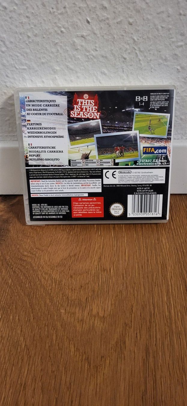 Nintendo Giochi: Nintendo DS - Fifa 07 – Usato da Münsingen venduto da Heroism2010 1