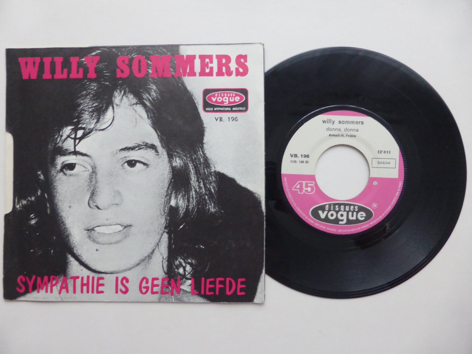 Dischi in vinile: VINYL SINGLE   WILLY SOMMERS – Usato da Küssnacht am Rigi venduto da Mondkinder 1