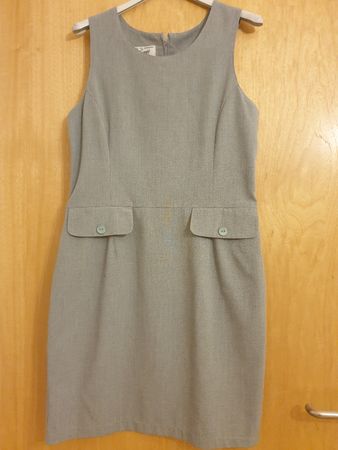 Robe classique vintage, S, grise Froggie, 56%viscose