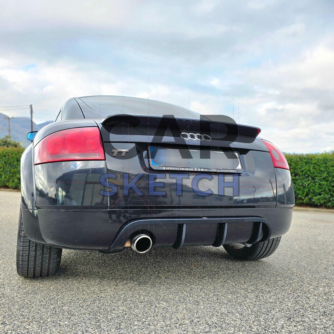 Diffusori di oli essenziali: Audi TT 8N Diffusoreinsatz – Einzel- oder Doppelauspuff – Nuovo e nell'imballaggio originale da Dietikon venduto da CarSketch 2