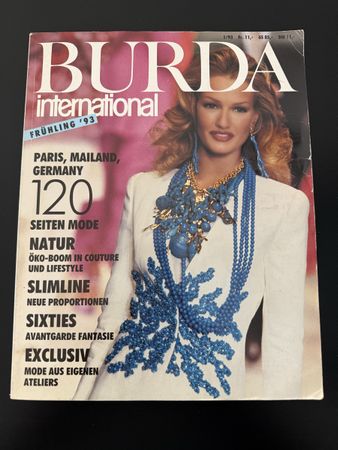 Burda International Zeitschrift Frühling 1993 Mode Schnittmu
