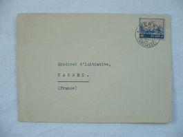 1953 Luftpostbrief mit SBK F44