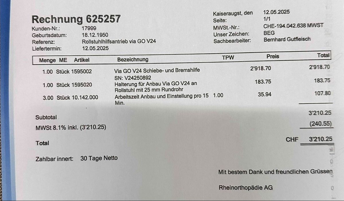 Rollstühle: Rollstuhl – Neu (gemäss Beschreibung) aus Zürich von bini2012 9