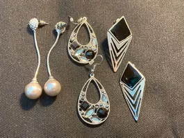 6 Ohrhänger dh. 2+2+2 Modeschmuck