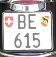 Motorrad Kontrollschild BE 615
