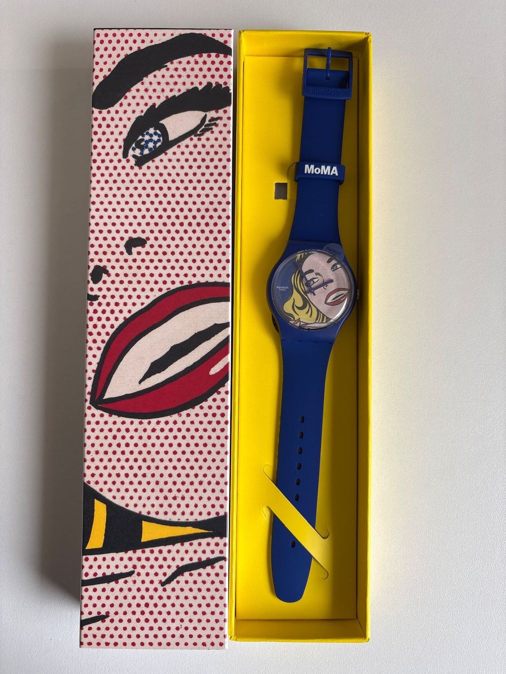 Swatch Uhr Modell SUOZ352 Pop Art Design blau 14 (Neu und ...