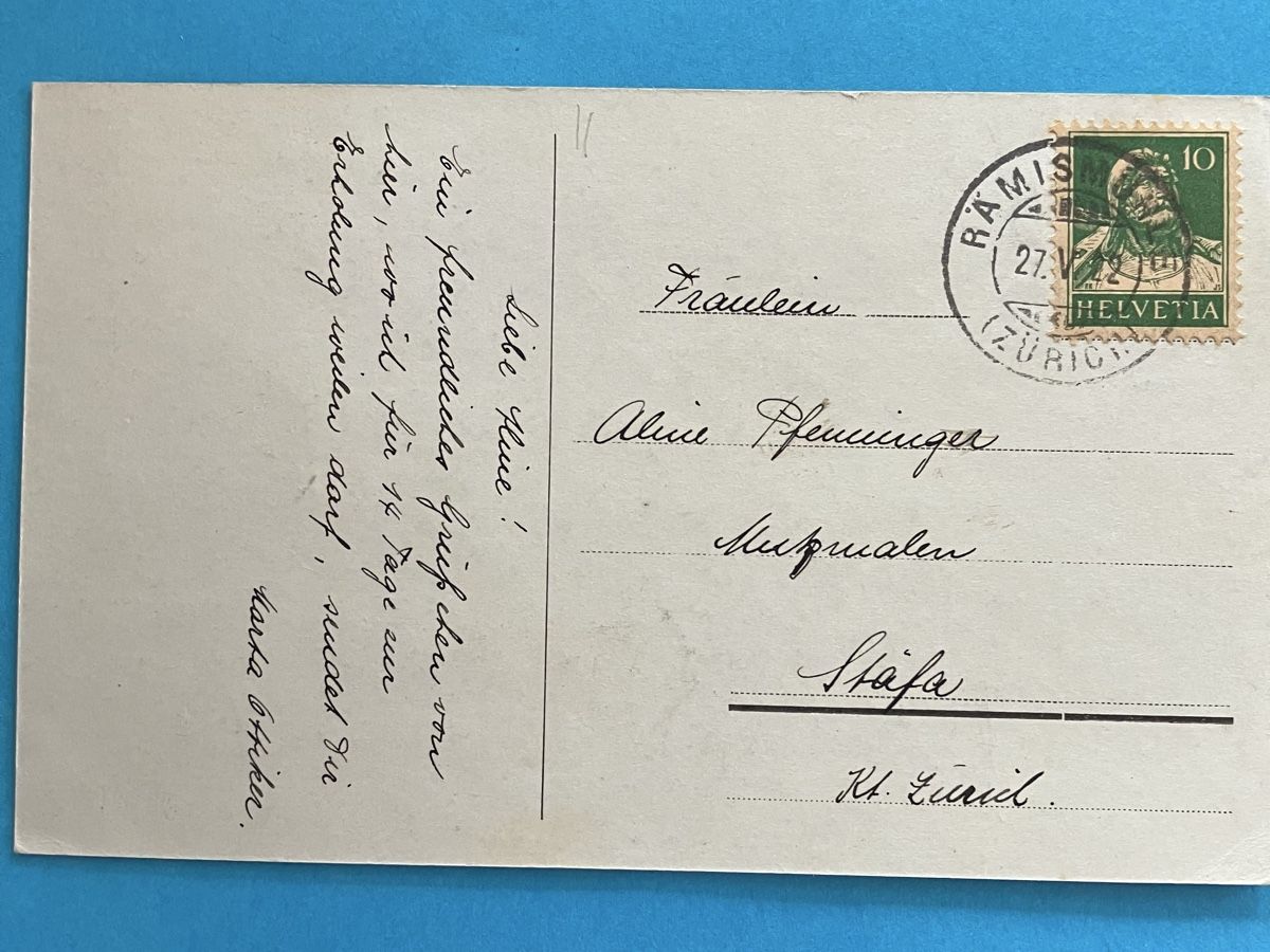 Cartoline postali: Historische Ansichtskarte von Heimstätte Rämismühle – Usato da Bauma venduto da Baumer71 1