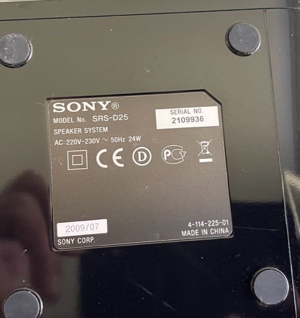 Sony Lautsprecher: SONY SRS-D25 LAUTSPRECHER – Gebraucht aus Buchs AG von  2