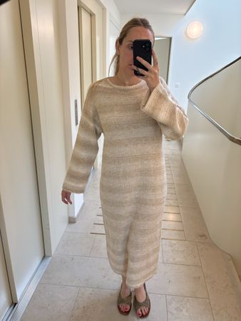 Lindex Dress striped knit size M women