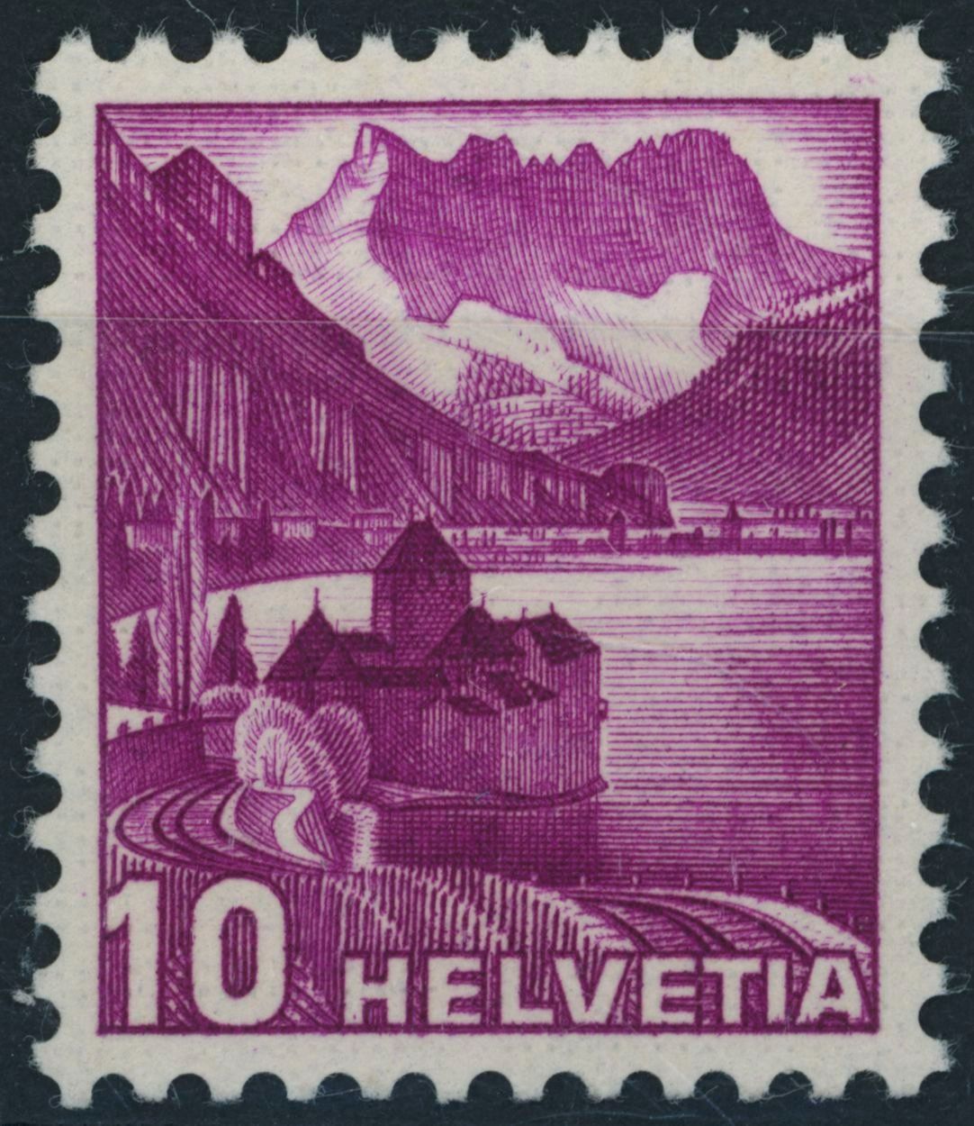 Tous les timbres: 1936 - Landschaftsbilder - Abart - postfrisch ** – Neuf (Voir description) à Schindellegi par leecollect