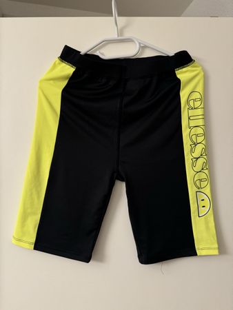 Short de sport Ellesse noir/jaune fluo, taille M