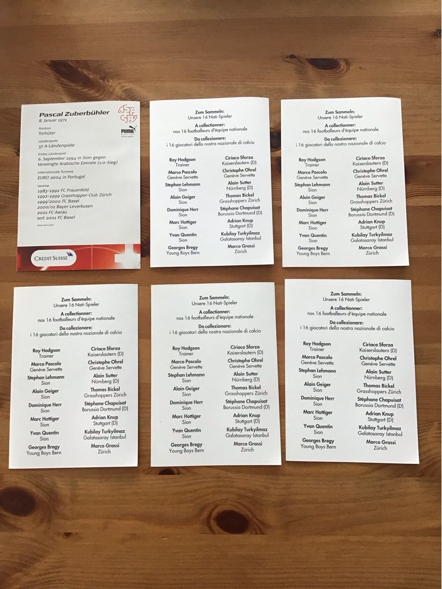 Autografi: Autogrammkarten CH – Nuovo (secondo la descrizione) da Bettwiesen venduto da Jumpingfox 1