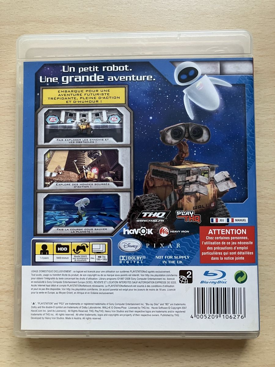 Sony Spiele: Wall-E (PS3) PAL-FR Disney Pixar – Gebraucht aus Lausanne von Pingouin14 1
