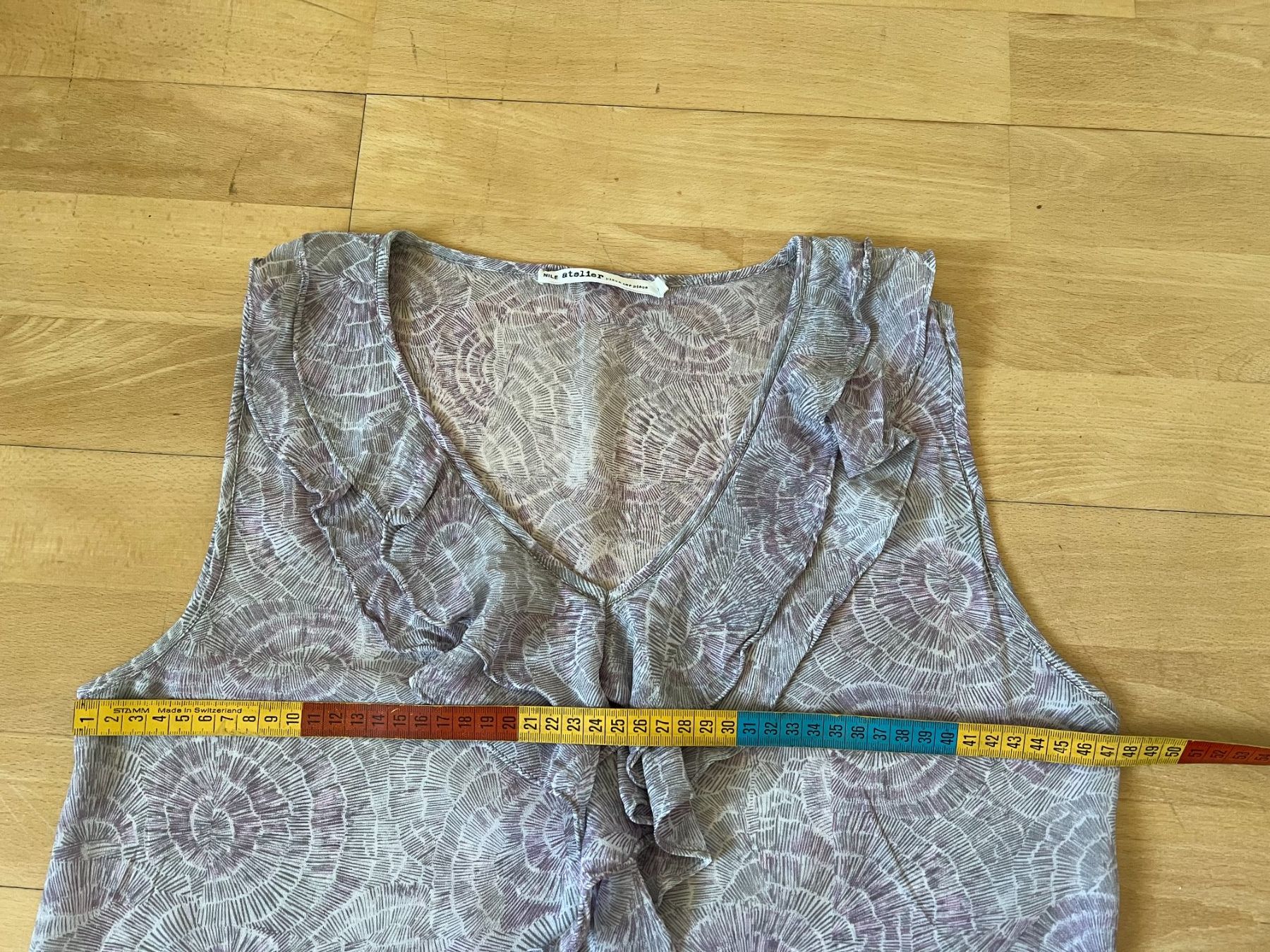 Nile Camicette: NILE Damen Bluse, Gr. S, Grau/Lila – Usato da Worb venduto da farben20zauber 5
