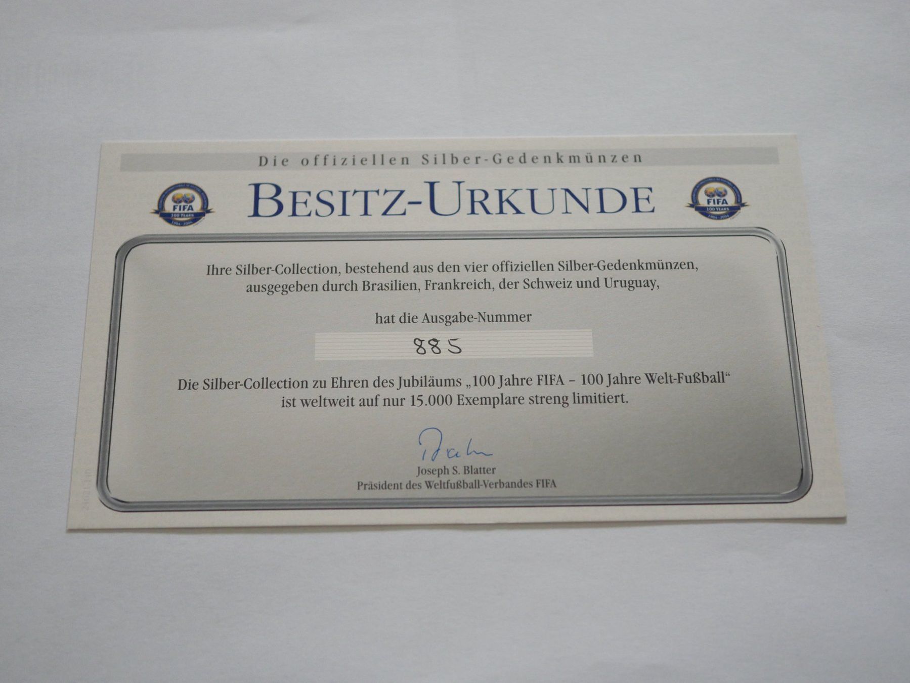 Tutti le monete: 100 Jahre FIFA - Box 2004 ***TOP*** – Nuovo (secondo la descrizione) da Kreuzlingen venduto da Samson01 2