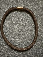 Kette Swarovski mit Magnetverschluss dunkelgrau guter Zustan