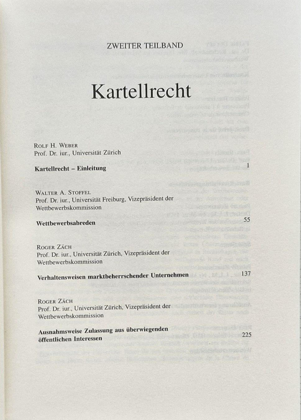 Libri: Das Schweizer Kartellrecht (2000) – Usato da Bern venduto da Mattthias 2