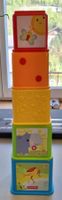Fisher Price Stapelwürfel entdecken Stapelturm Zahlen Tiere