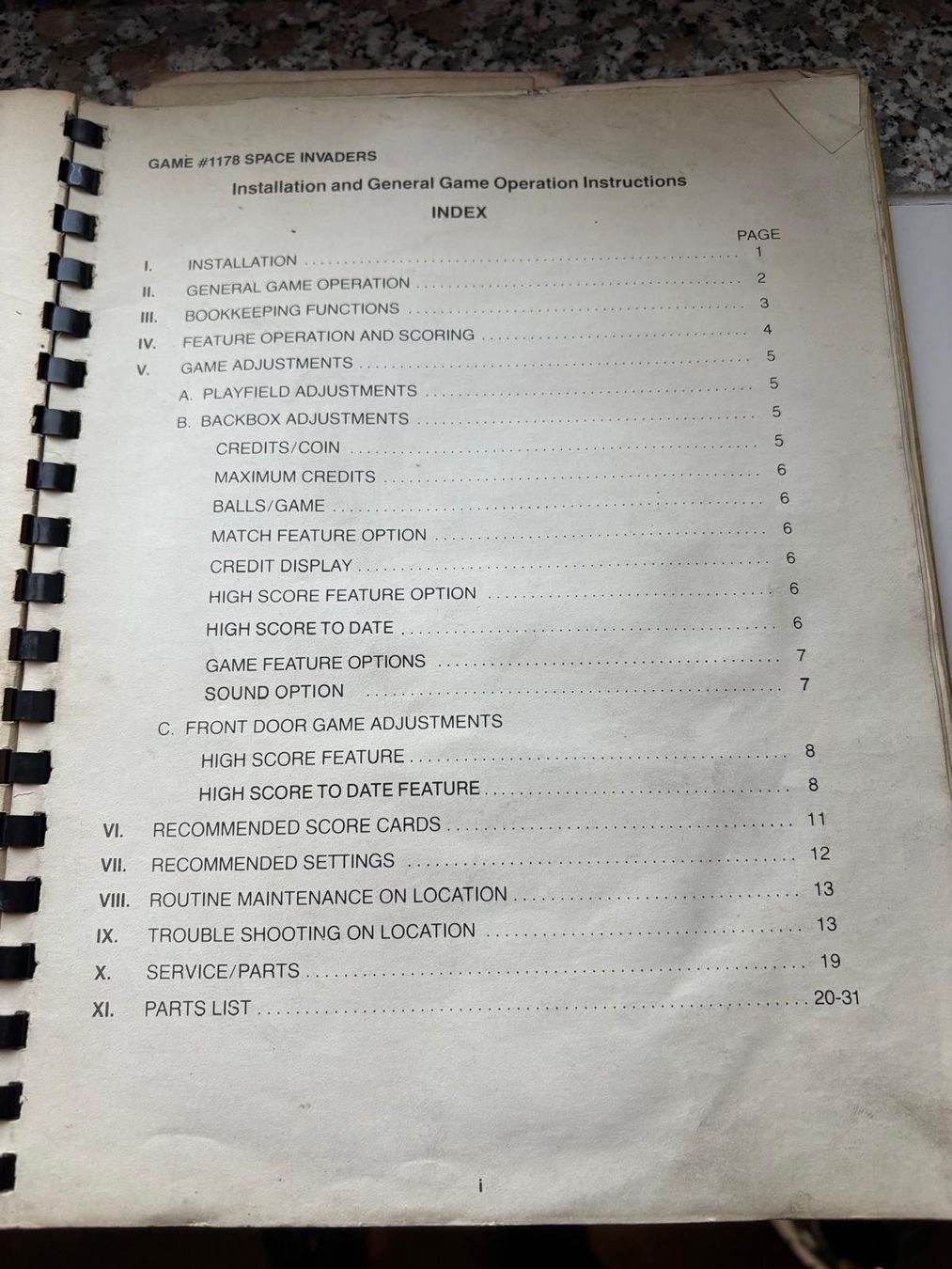 Flipper: Original Handbuch Flipper Bally SPACE INVADERS 1980 – Usato da paradiso venduto da cme_pyw7 2