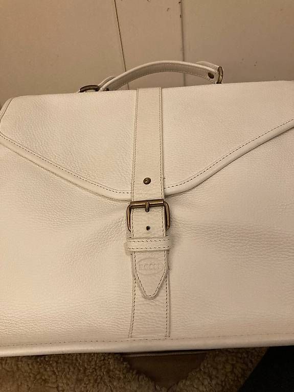 Valigie & Borse: Ledermappe in weiss – Usato da Basel venduto da luggi007 1