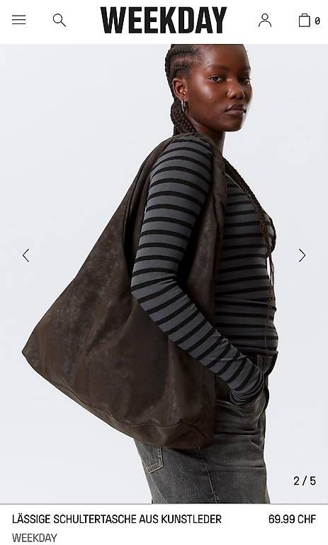 Borse da donna: Schultertasche braun – Nuovo e nell'imballaggio originale da Glarus venduto da steffif. 3