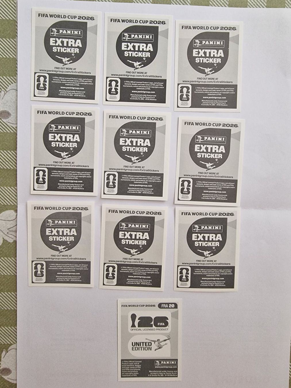 Panini Carte collezionabili: Panini extra Stickers WM 2026 – Nuovo (secondo la descrizione) da Adliswil venduto da vendor123 1