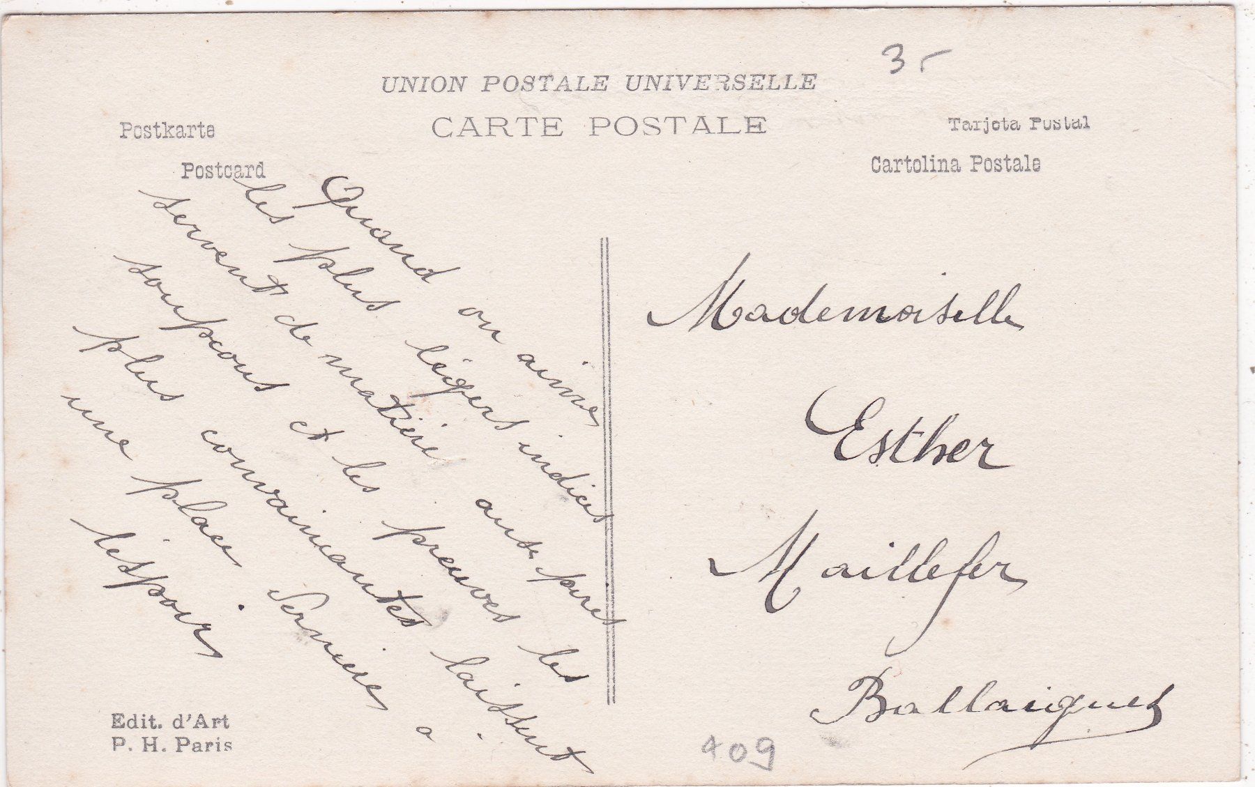 Cartoline postali: Kitsch Paar Frau Mann Landschaft – Usato da Herisau venduto da Lisegrat2008 1