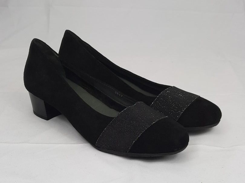 Scholl Scarpe da donna: SCHOLL Blockabsatz Pumps Black Suede elastic Gr. 40 – Nuovo e nell'imballaggio originale da Seuzach venduto da VT-Collections1 3