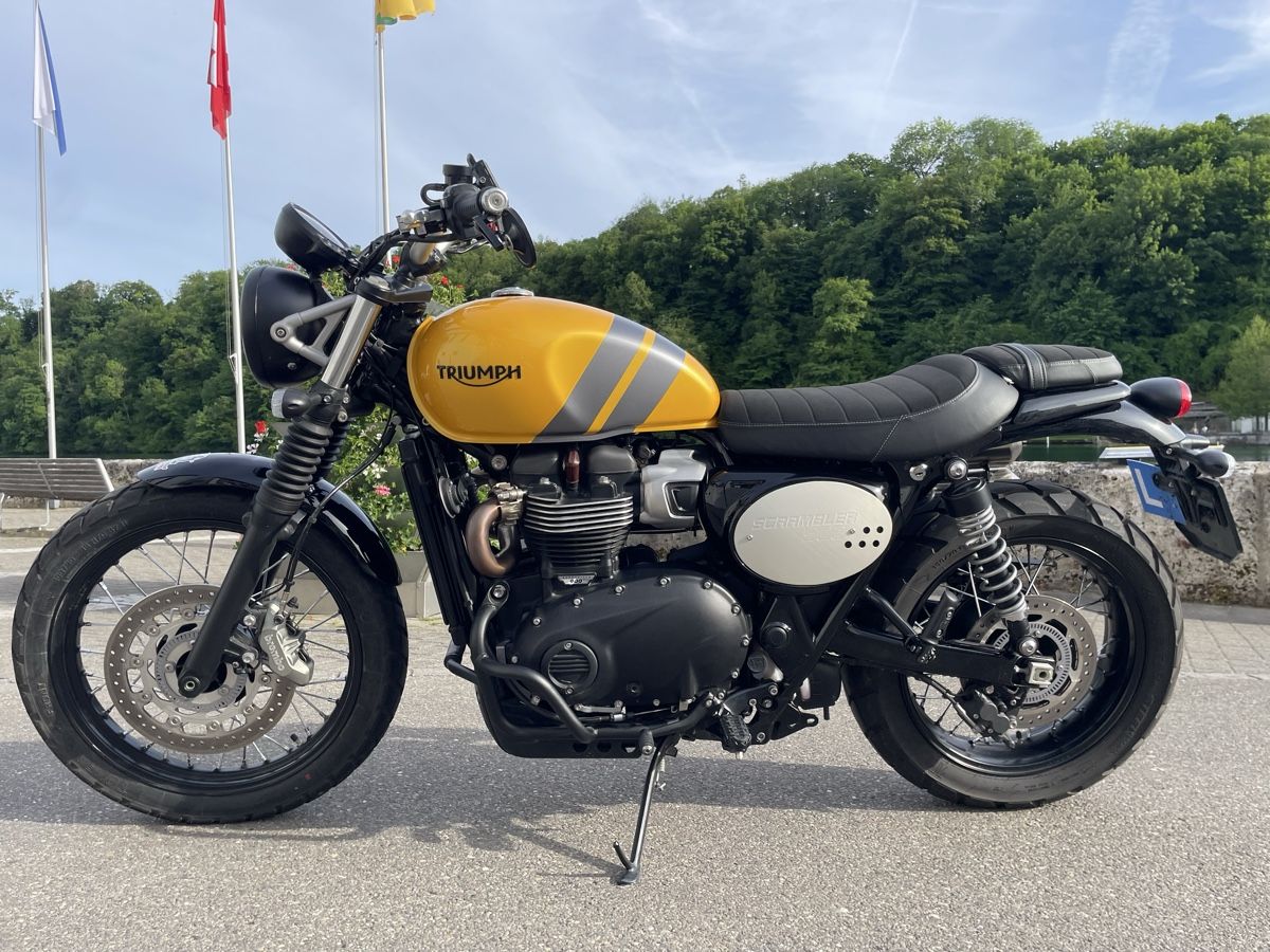 Triumph Strada: Triumph Scrambler 2024 Cosmic Yellow / Graphite – Usato da Eglisau venduto da Richard_Eglisau 4