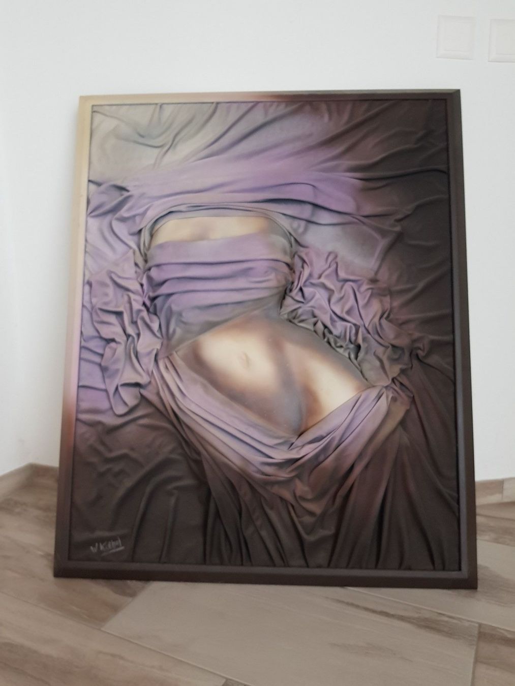 Leinwände & Keilrahmen: Tableau buste nu original 3D relief Pièce unique signée – Gebraucht aus Attalens von Chriss1616