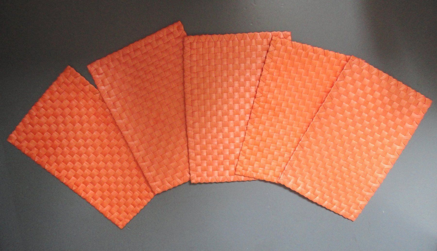 Altra biancheria da tavola: Tischsets Orange 5Stk. 70er Jahre – Usato da zürich venduto da parts5060