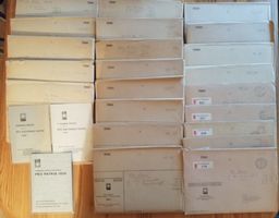 25 Geschenkhefte, Pro Patria 1936-63, 4-Block ET selten Lp