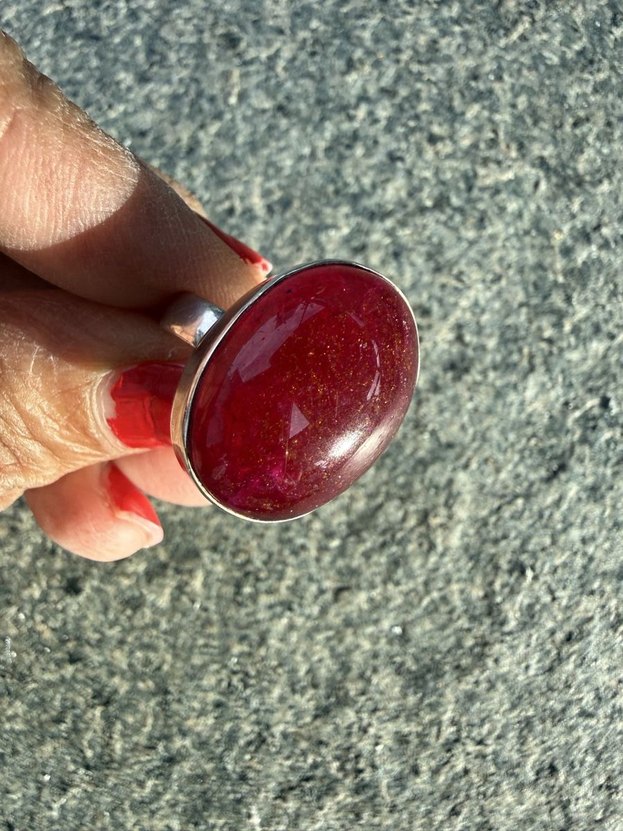 Anelli: Ring mit rot stein – Difettoso da Oberhof venduto da RealStone