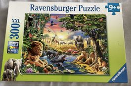 Ravensburger Puzzle „Abendsonne am Wasserloch“