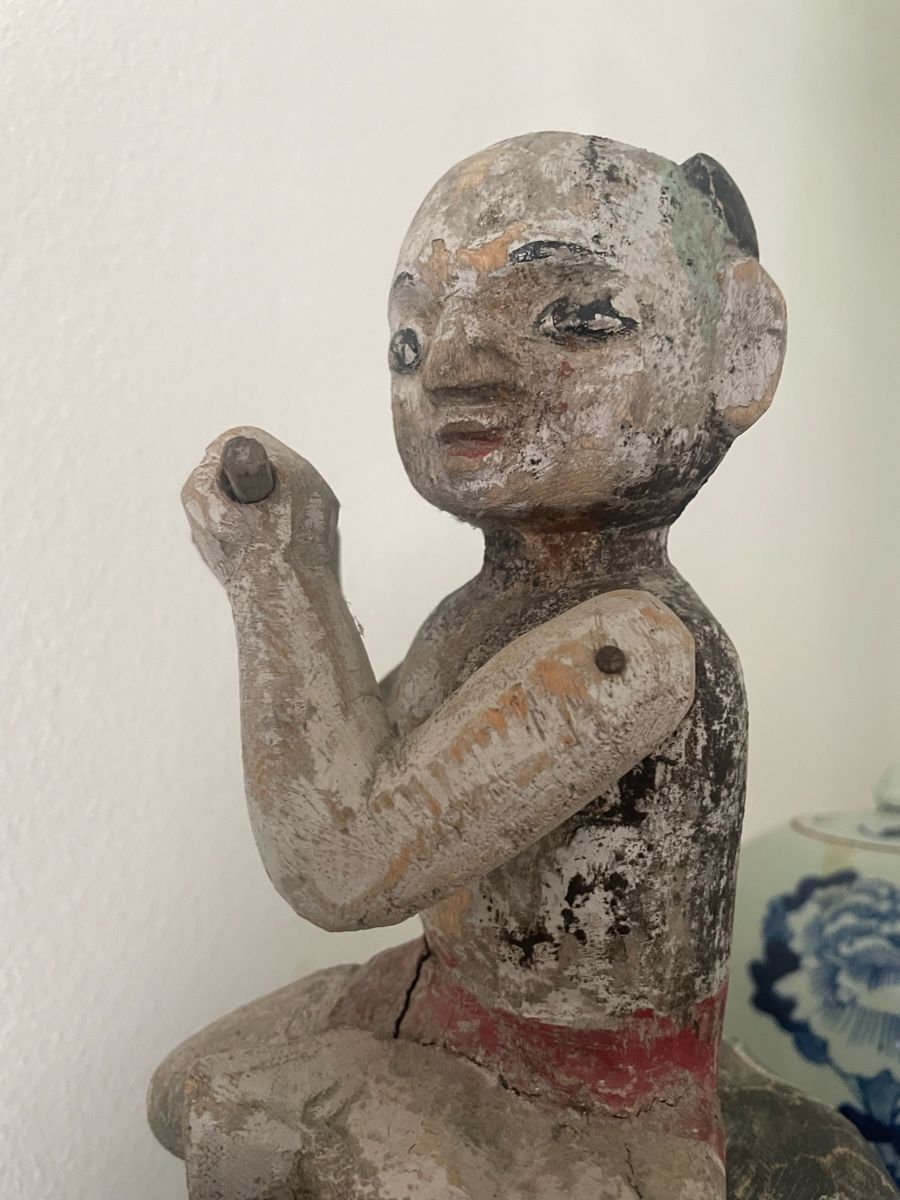 Sculture & Statue: Large vietnamese puppet wood carving antique – Usato da Basel venduto da Amechan. 7
