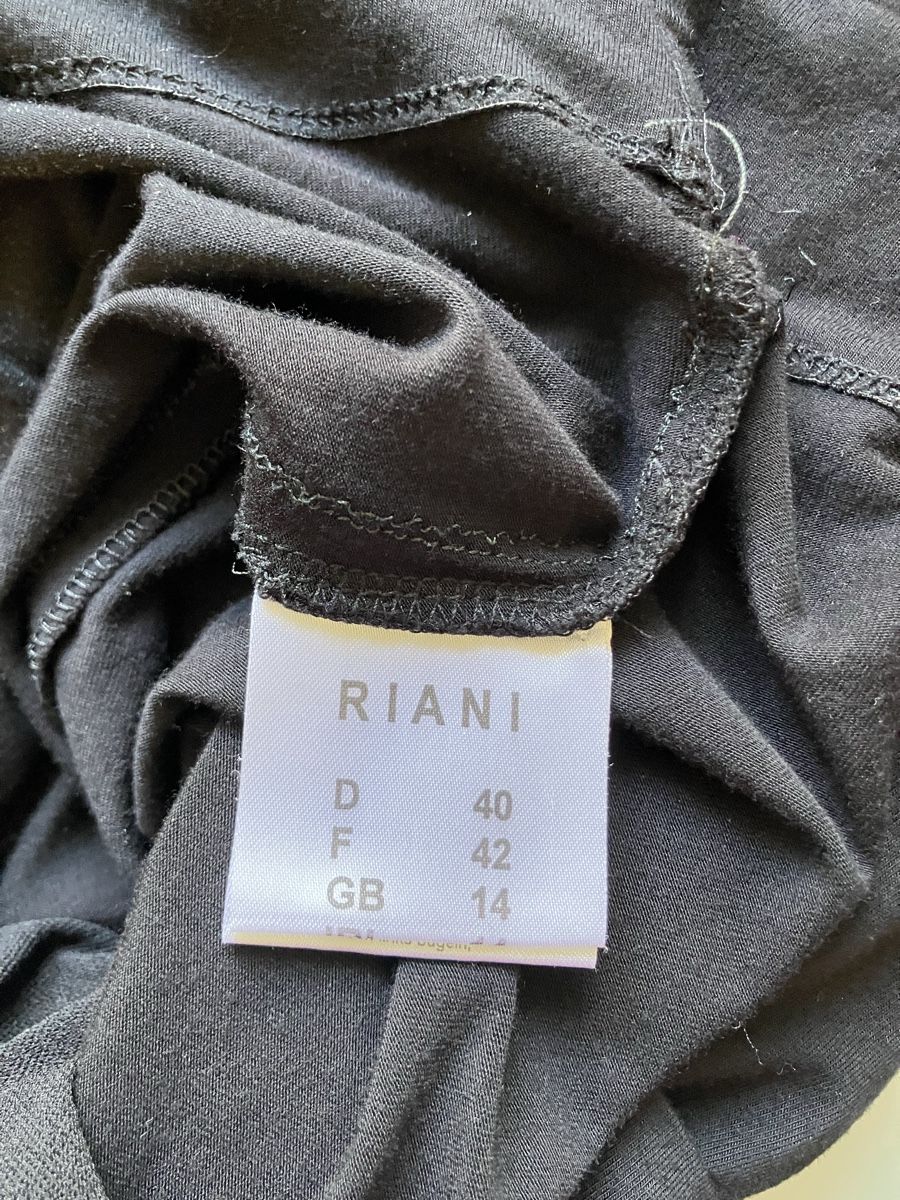 Riani Kleider: RIANI Hemdblusenkleid schwarz Viskose M – Gebraucht aus Bern von robertch 7