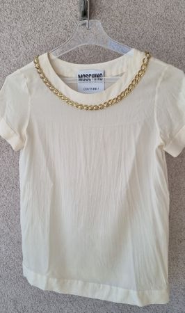 Moschino Couture Seiden-Top, Gr. S