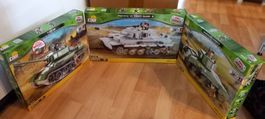 Cobi 2462 Tiger, 2453 Sherman, 2452 T-34/85