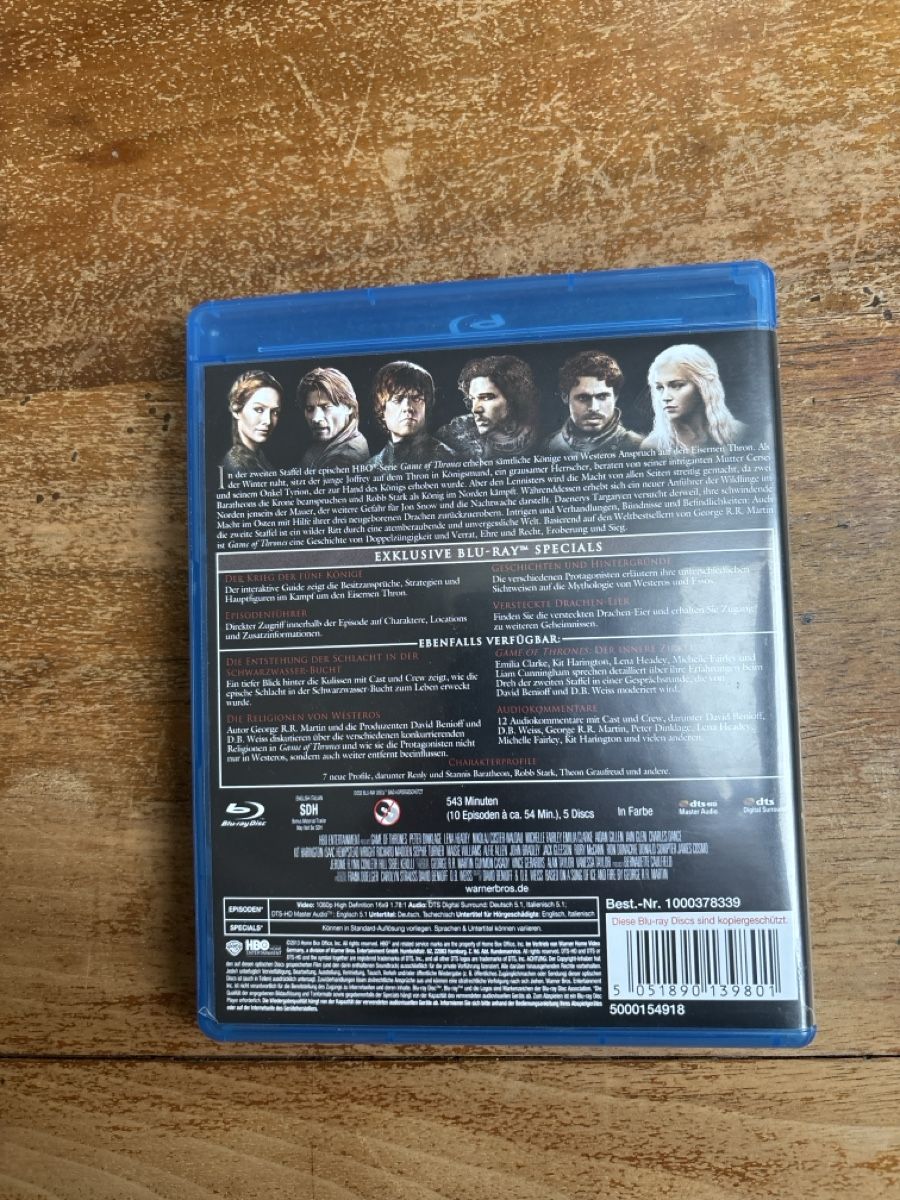 Tutti i DVDs: Game of Thrones: Staffel 2 Blu-Ray – Usato da Bern venduto da nic_7mr6 1