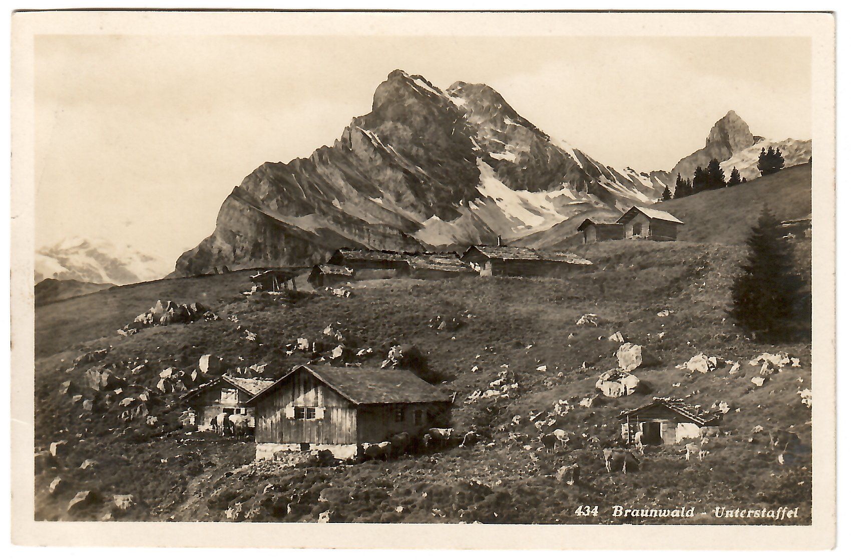 Cartoline postali: Ansichtskarte  Braunwald  Unterstaffel – Usato da Kerns venduto da etma3