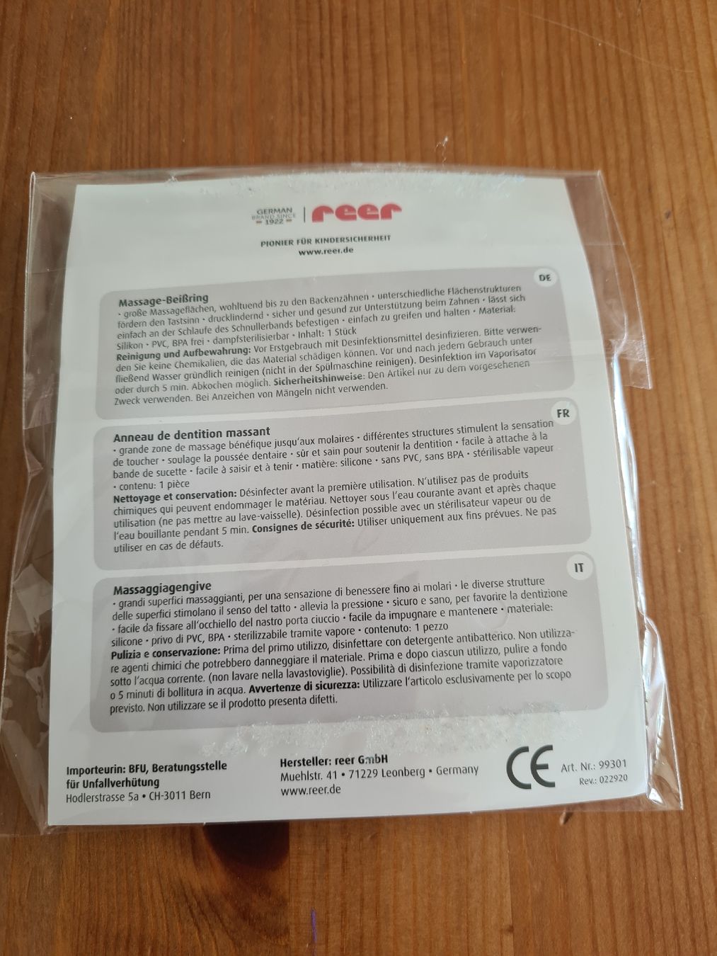 Succhiotti & catenelle porta ciuccio: Massage-Beissring reer, Neu – Nuovo e nell'imballaggio originale da Horw venduto da Mirii91 1
