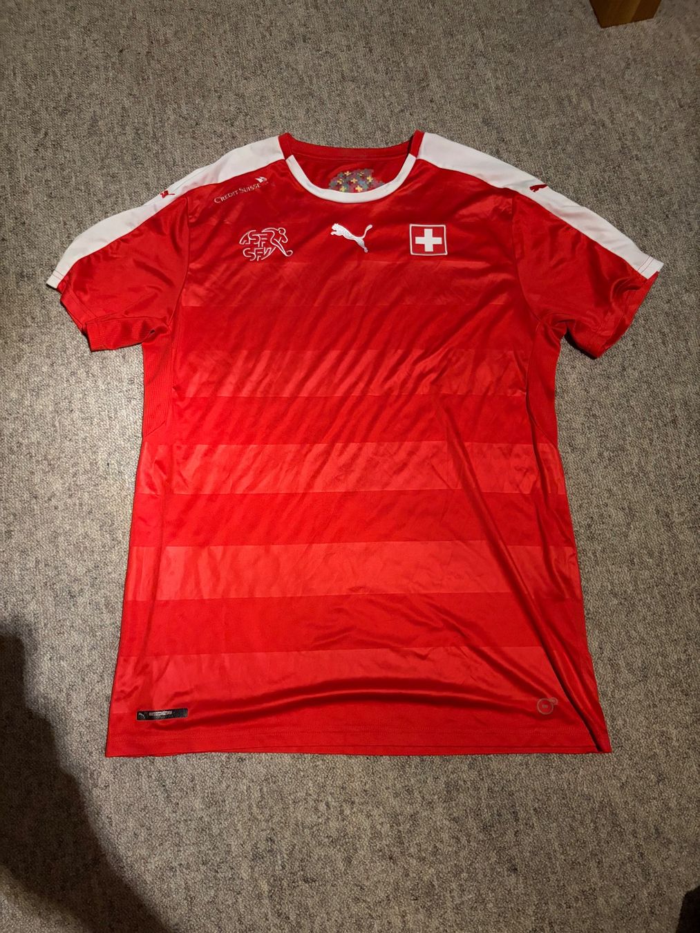 Schweizer Nati Canottiere & Pantaloni: Schweizer Nati Trikot EM 2016 XL – Usato da Winterthur venduto da man_6q8f