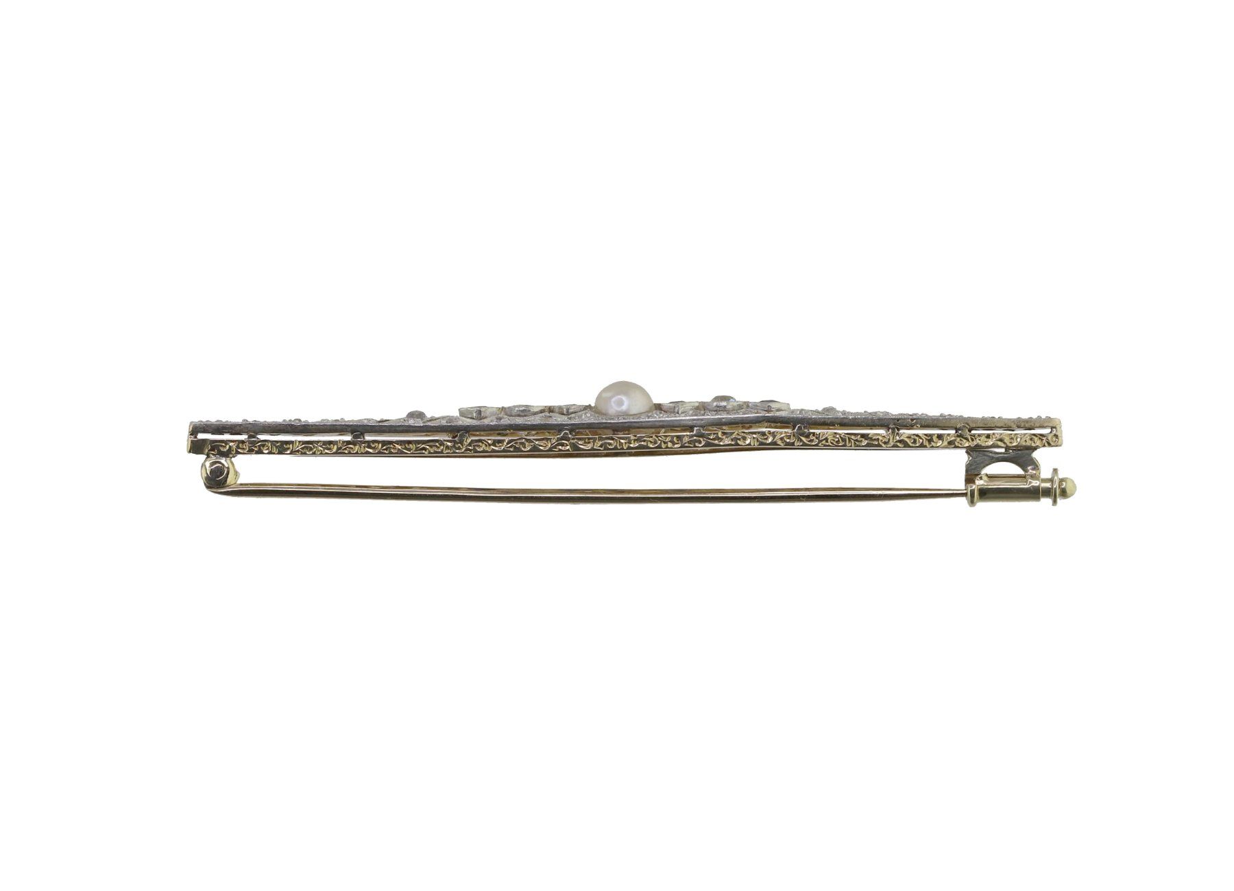 Spille & Fermagli: Saphir Diamant Stabbrosche – Usato da Zürich venduto da Vintage-Jewellery 4